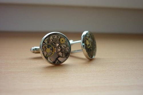 Manžetové knoflíčky čiré — foto 3