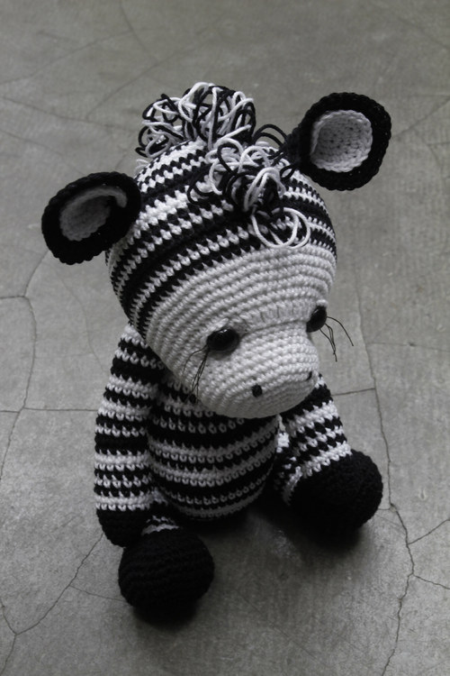 Háčkovaná zebra Matty - návod — foto 3