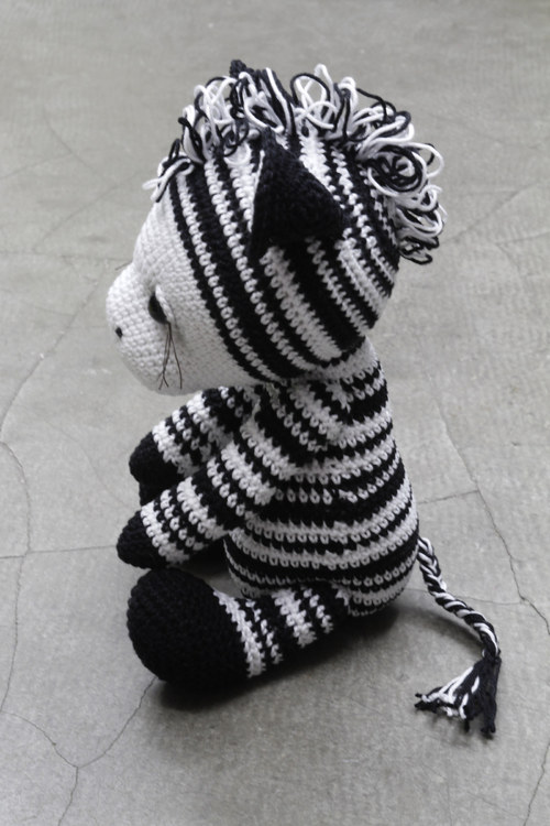 Háčkovaná zebra Matty - návod — foto 4