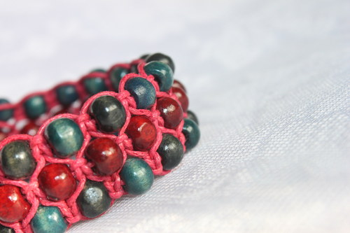 Náramek trojitý / Triple shamballa — foto 2