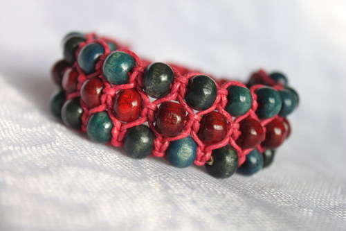 Náramek trojitý / Triple shamballa — foto 3