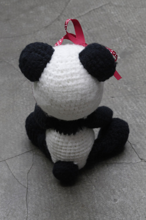 Háčkovaná panda Engi - Návod — foto 4