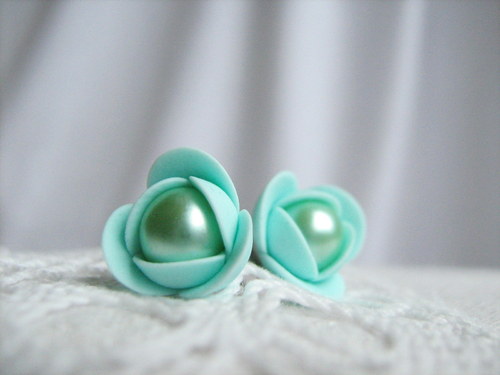 Ice mint, náušničky. Poslední 2 ks! — foto 2