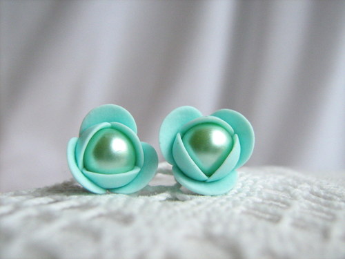 Ice mint, náušničky. Poslední 2 ks! — foto 3