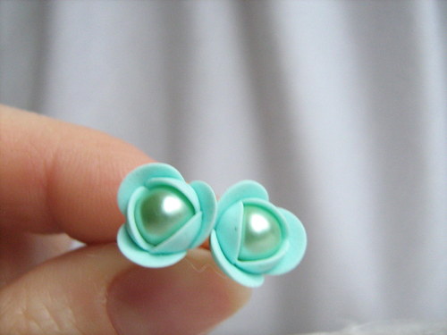 Ice mint, náušničky. Poslední 2 ks! — foto 4