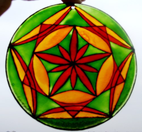 Mandala Červený květ — foto 2