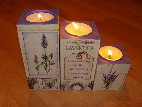 Levandulové svícny — foto 2