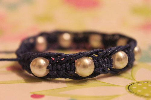 Blue Dreams.. Náramek macramé — foto 6