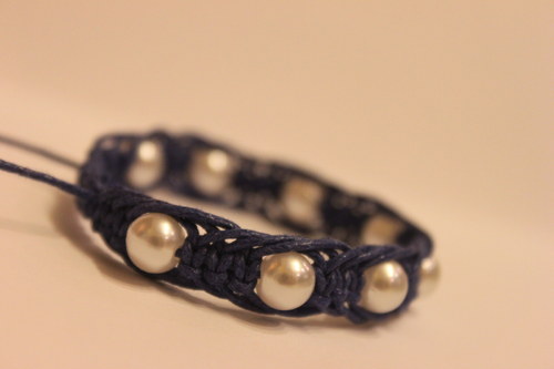 Blue Dreams.. Náramek macramé — foto 4