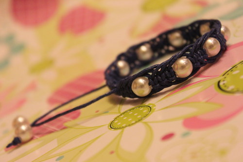 Blue Dreams.. Náramek macramé — foto 3