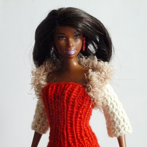 Smetanové bolerko pro Barbie — foto 2
