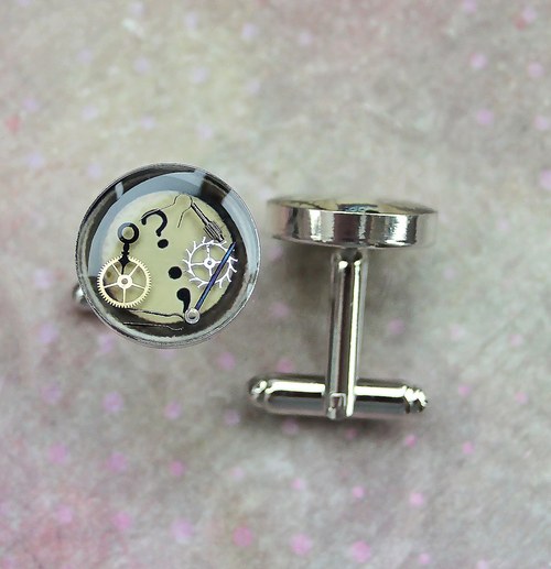 Old typewriter cufflinks — foto 2
