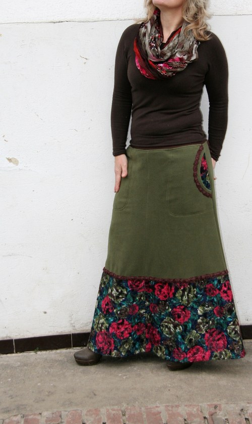 Khaki není nudná - sukně — foto 4
