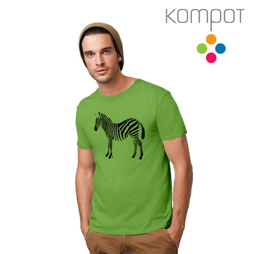 Pánské tričko ZEBRA :: kiwi (S-2XL) — foto 2