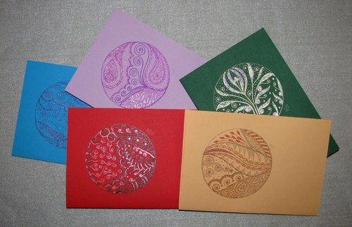 Přáníčko Mandala Zentangle Style — foto 4