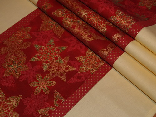 Vánoční běhoun - Red flourish — foto 3