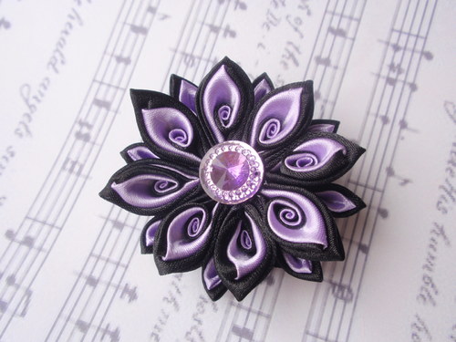Brož kanzashi — foto 2