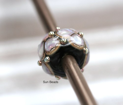 Perlorodka černá soudek - průvlek 5 mm — foto 3