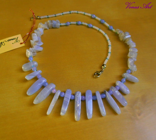 Náhrdelník s minerály "CHALCEDON" — foto 4