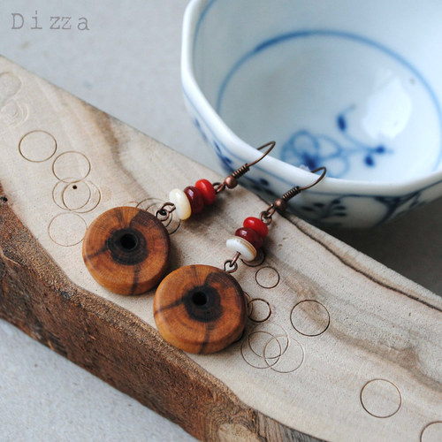 Náušnice Trnkové donuty — foto 2