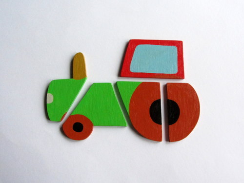 Traktor-skládačka s magnety — foto 2