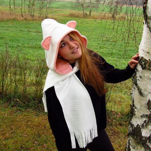 High quality: Šála s kapucí - s oušky — foto 2