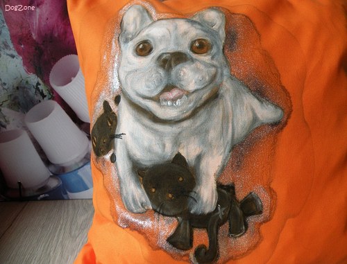 Frenchie z Orange County......polštářek 50% sleva — foto 2