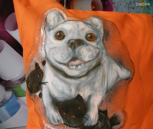Frenchie z Orange County......polštářek 50% sleva — foto 4