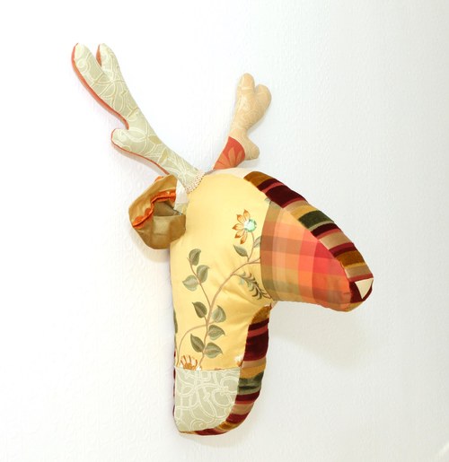 Sobí 3D Polštář Hanbury Hedvábí Patchwork — foto 3