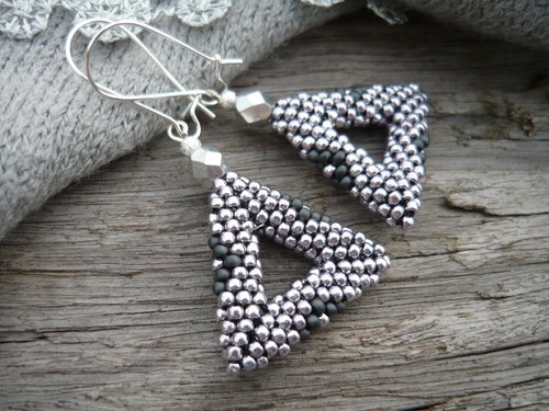 Náušnice Silver Triangle — foto 4
