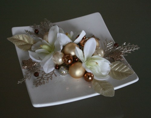 Vánoční dekorace s orchidejemi — foto 5