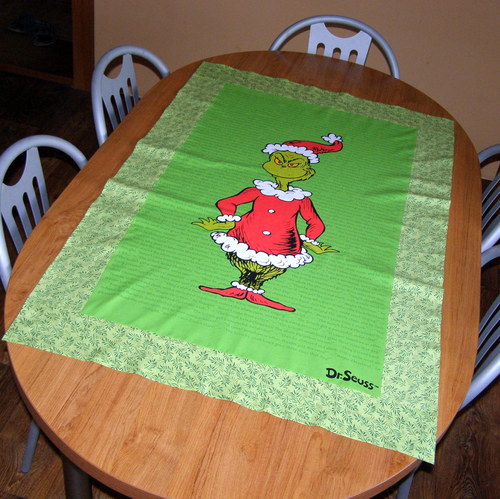 GRINCH - velký středový ubrus/běhoun — foto 2