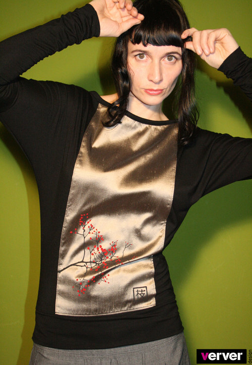 Triko japan s hedvábím (černé) — foto 2