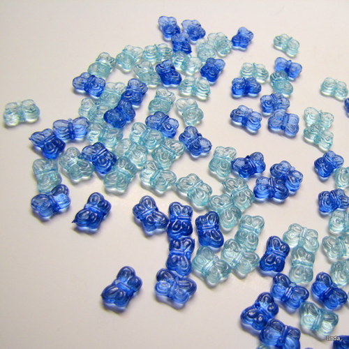 Motýlek plast * 5x9 * 30 ks / bal * — foto 2