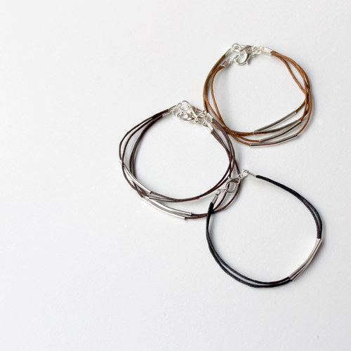 Silver&light brown tube — foto 3