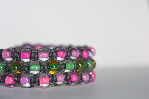 Náramek trojitý / Triple shamballa — foto 6