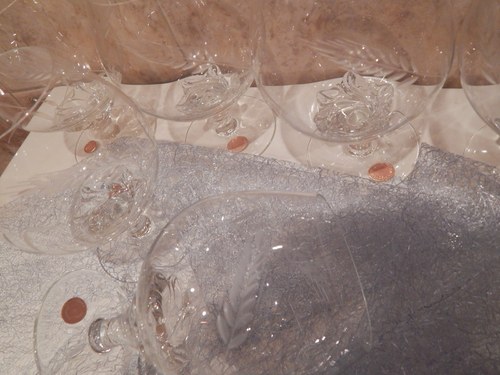 Broušené skleničky - 6 ks. — foto 2