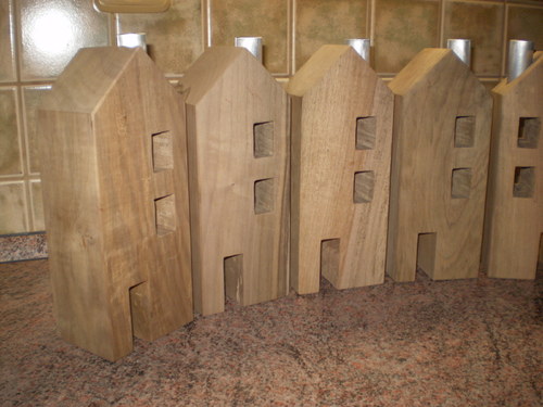 Svícny domečky - ořech , velký — foto 3