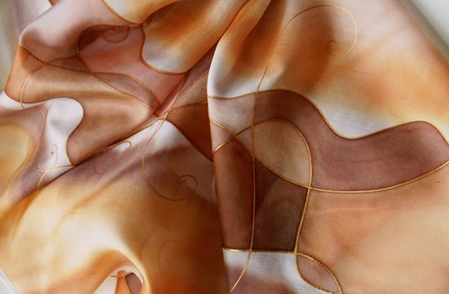 Zlatý /šála 35 x 130 cm/ — foto 2