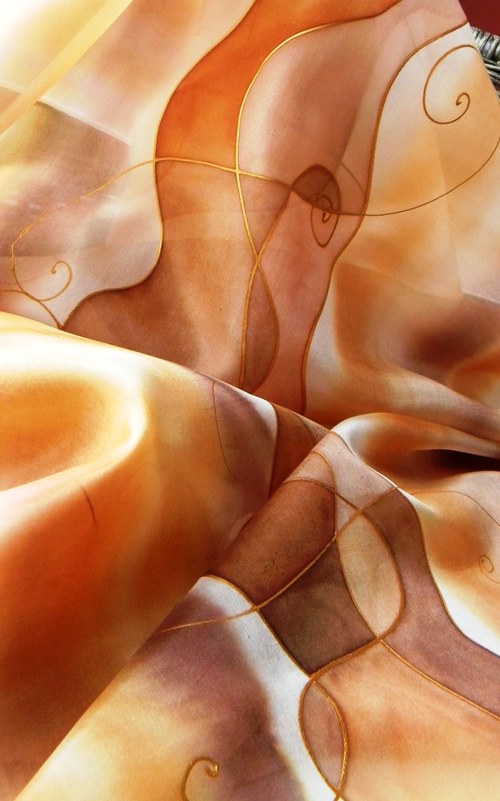 Zlatý /šála 35 x 130 cm/ — foto 3