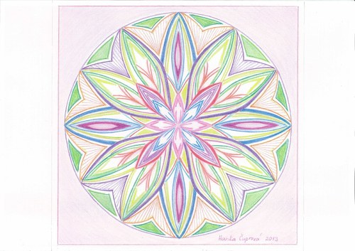 Mandala-Léčiví andělé-zelená — foto 2