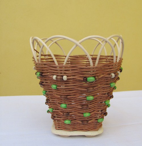Košíček z pedigu (hnědozelený) — foto 3
