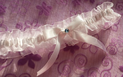 LILA šifonový podvazek — foto 2