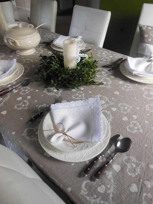 Lněný ubrousek White Madness — foto 3