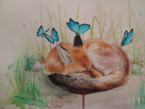 Sleeping fox/ Spící lištička na přání — foto 3