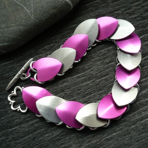 Šupináč pink & silver — foto 2