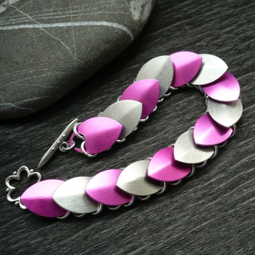 Šupináč pink & silver — foto 3