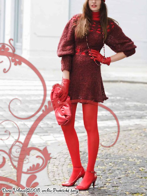 Moherová vínová tunika 50% SLEVA!!! — foto 3