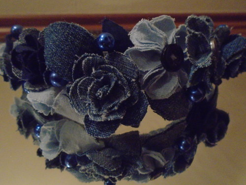 Věneček do vlasů - denim — foto 3