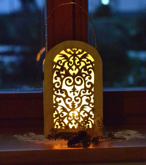 Romantická lampa - 27 cm — foto 2